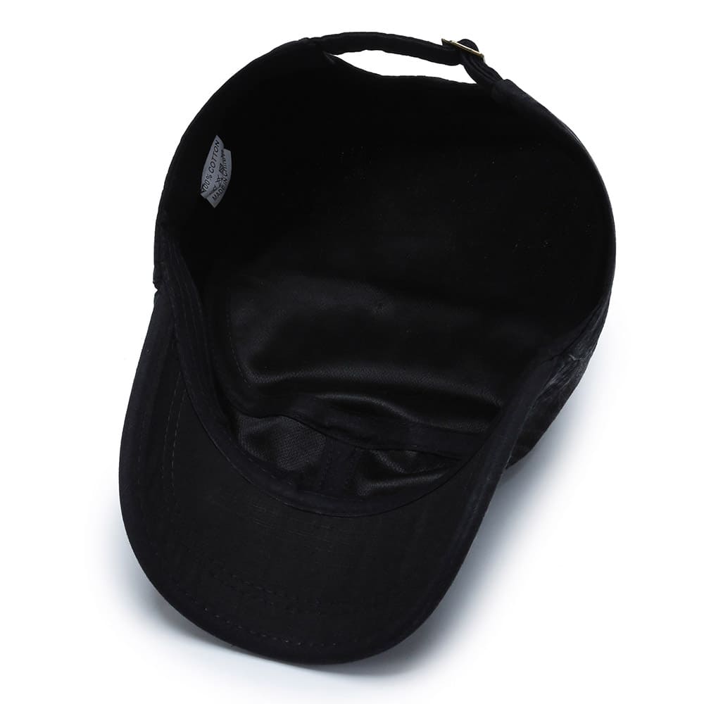 Washed Army Cap – Cotton Adjustable Military Hat