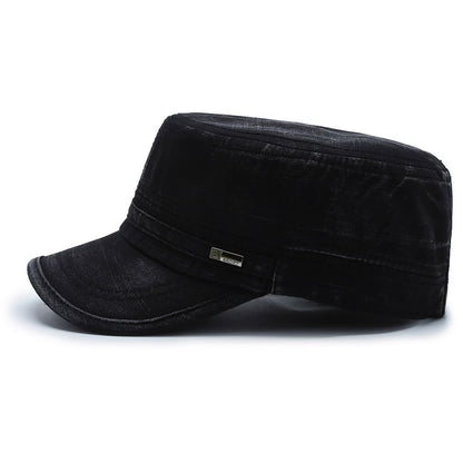 Washed Army Cap – Cotton Adjustable Military Hat