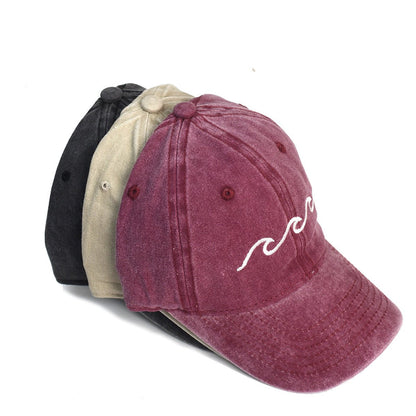 Washed Cotton Printed Hat Old Dad Hat - Urban Caps