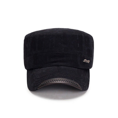 Washed Letters Flat - top Men's Casual Cotton Military - Urban Caps