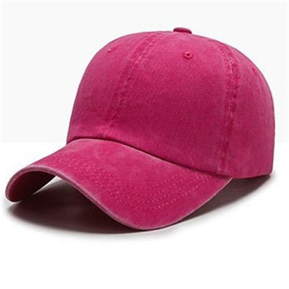 Washed Solid Color Light Board Baseball Cap For Women - Urban Caps