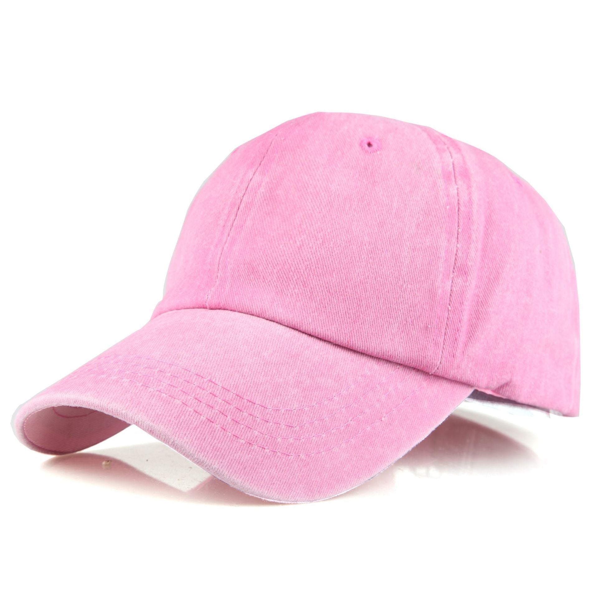 Washed Solid Color Light Board Baseball Cap For Women - Urban Caps