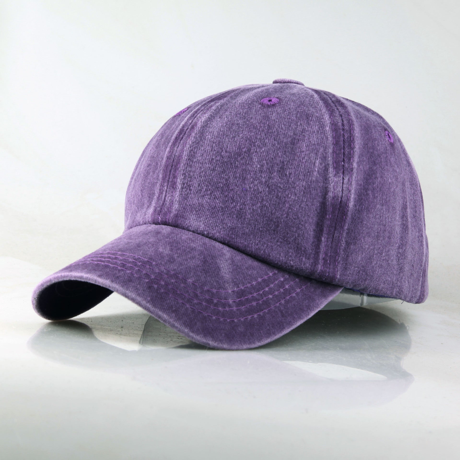 Washed Solid Color Light Board Baseball Cap For Women - Urban Caps