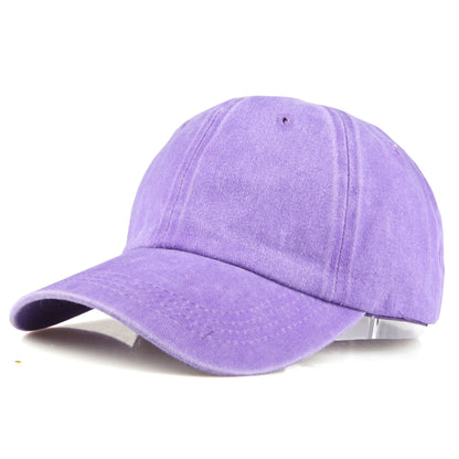 Washed Solid Color Light Board Baseball Cap For Women - Urban Caps