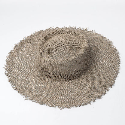 Women's Breathable Green Straw Beach Sun Hat - Urban Caps