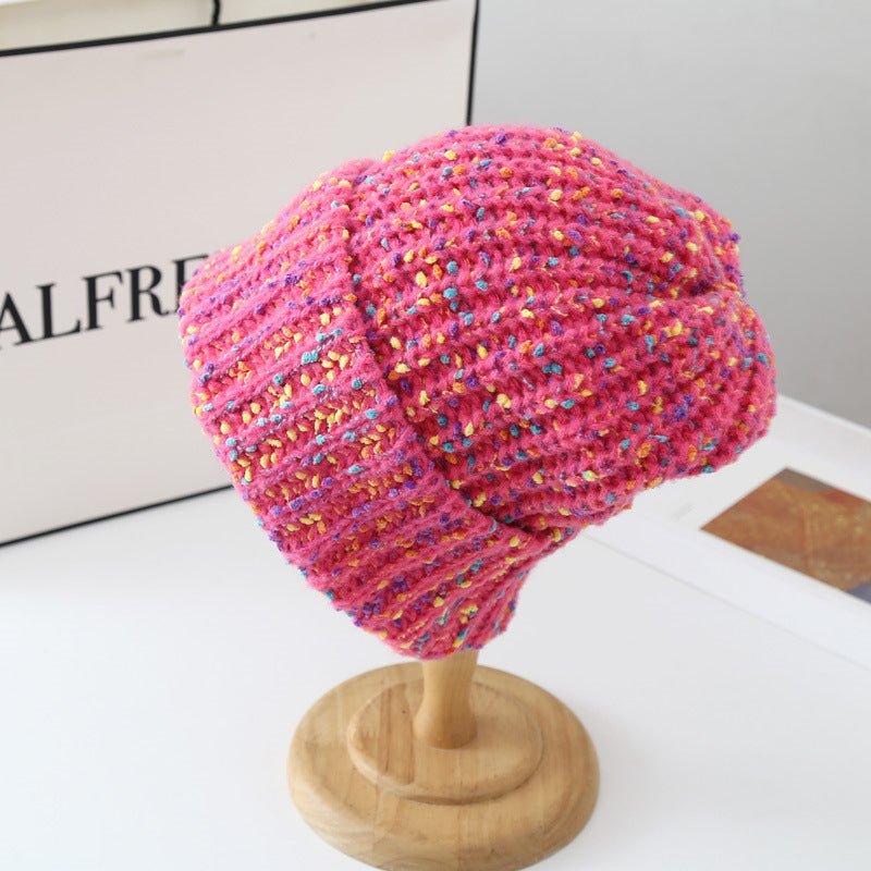 Women’s Casual Wool Beanie – Soft Knit Winter Hat in Fashion Colors - Urban Caps