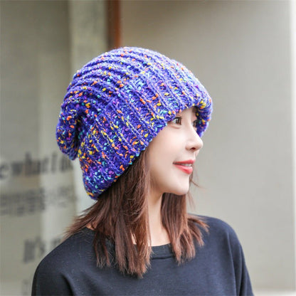 Women’s Casual Wool Beanie – Soft Knit Winter Hat in Fashion Colors - Urban Caps