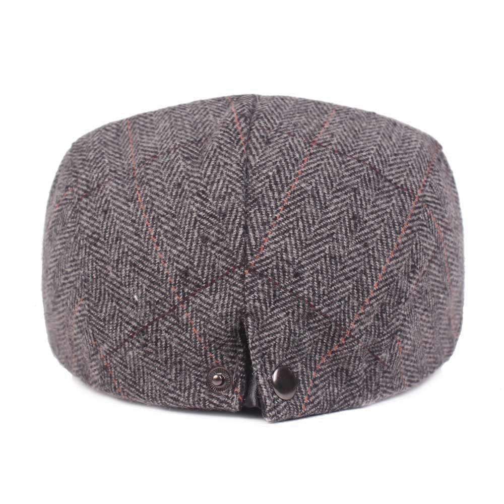 Women'S Check Cap With Warm Peaked Cap - Urban Caps