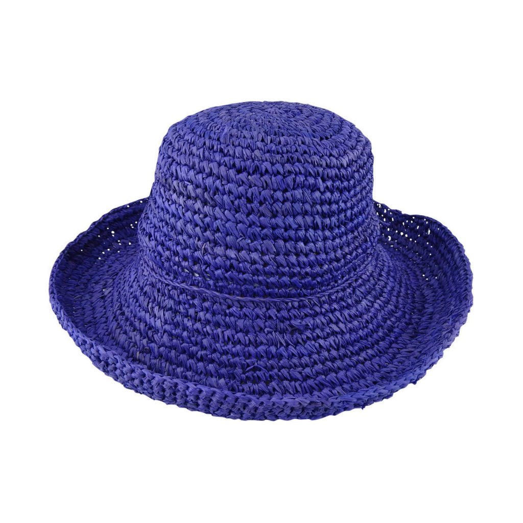 Women's Crochet Raffia Breton Hat – Natural Fiber Sun Hat - Urban Caps