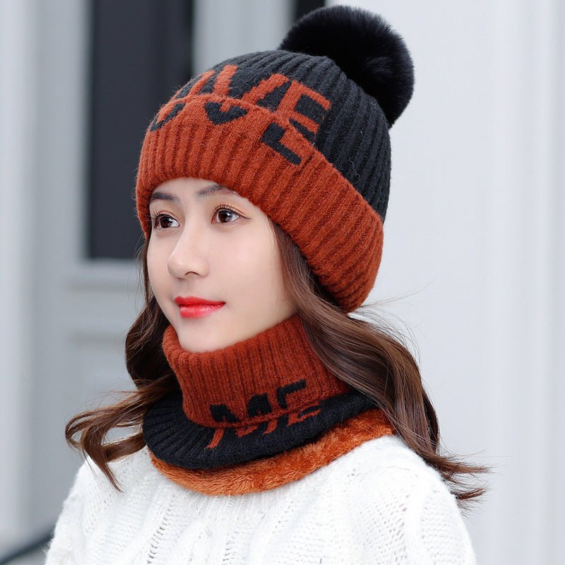 Women’s Fleece Beanie & Scarf Set – Soft Thermal Wool Knit Travel Kit - Urban Caps