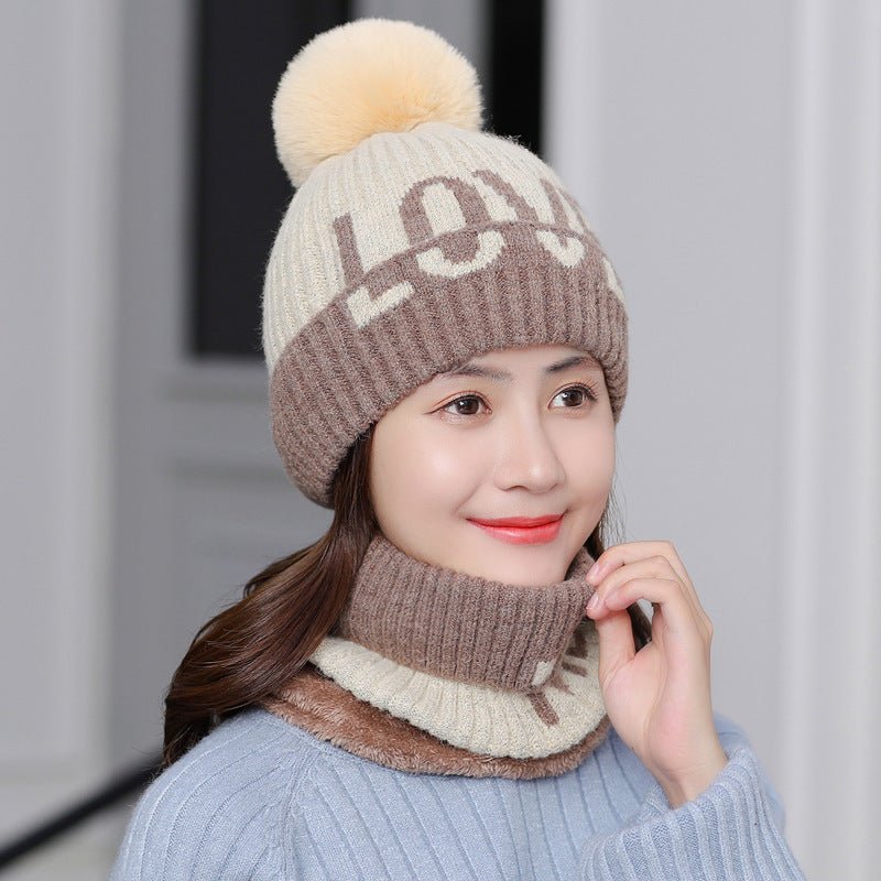Women’s Fleece Beanie & Scarf Set – Soft Thermal Wool Knit Travel Kit - Urban Caps