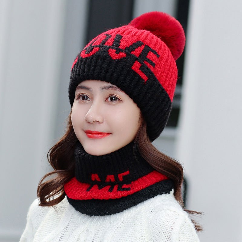Women’s Fleece Beanie & Scarf Set – Soft Thermal Wool Knit Travel Kit - Urban Caps