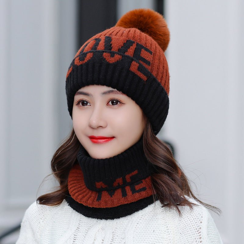 Women’s Fleece Beanie & Scarf Set – Soft Thermal Wool Knit Travel Kit - Urban Caps