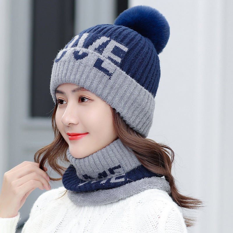 Women’s Fleece Beanie & Scarf Set – Soft Thermal Wool Knit Travel Kit - Urban Caps