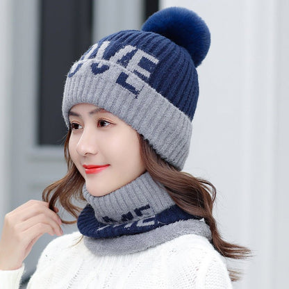Women’s Fleece Beanie & Scarf Set – Soft Thermal Wool Knit Travel Kit - Urban Caps