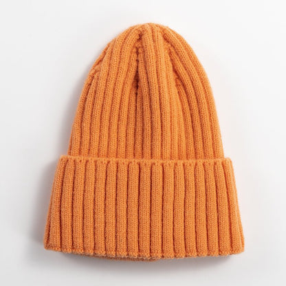Women’s Korean - Style Knit Beanie – Thick Winter Wool Hat in Solid Colors - Urban Caps