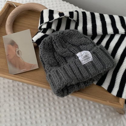 Women’s Loose Fit Wool Beanie – Soft Solid Color Knit Hat for Winter Style - Urban Caps