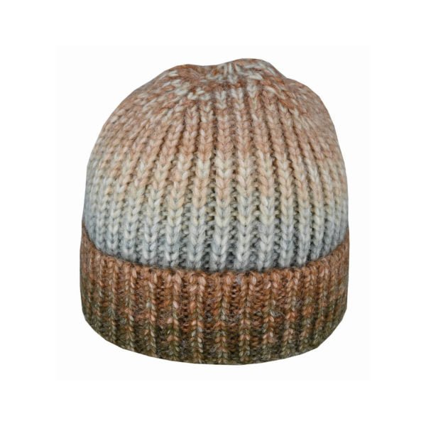 Women’s Ombre Knit Beanie – Acrylic Blend Cuffed Winter Hat by Avenel - Urban Caps