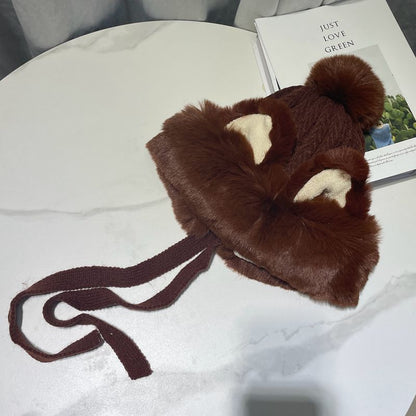 Women’s Plush Knit Beanie – Thickened Woolen Winter Hat with Soft Interior - Urban Caps