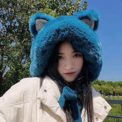 Women’s Plush Knit Beanie – Thickened Woolen Winter Hat with Soft Interior - Urban Caps