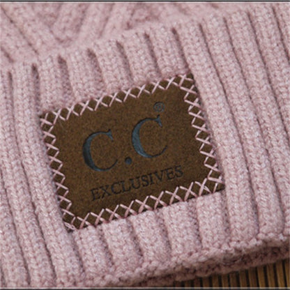 Women’s Pom Pom Knit Beanie – Thick Woolen Hat with Flanged Edge - Urban Caps