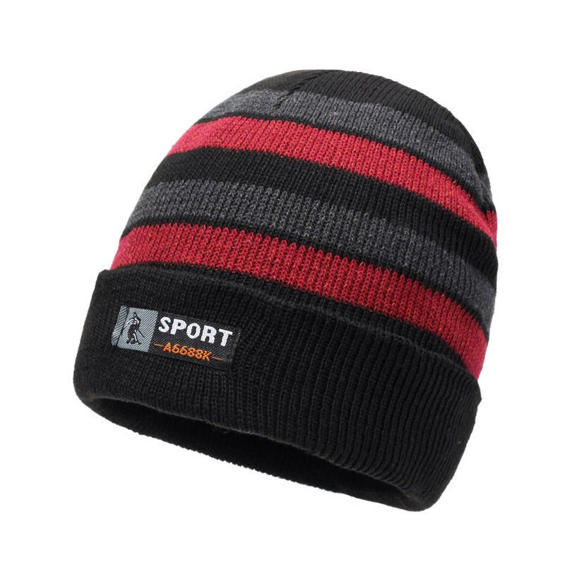 Women’s Striped Fisherman Beanie – Warm Wool Hat with Earflap Design - Urban Caps