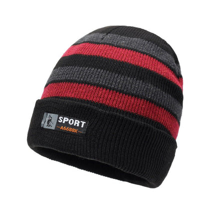 Women’s Striped Fisherman Beanie – Warm Wool Hat with Earflap Design - Urban Caps