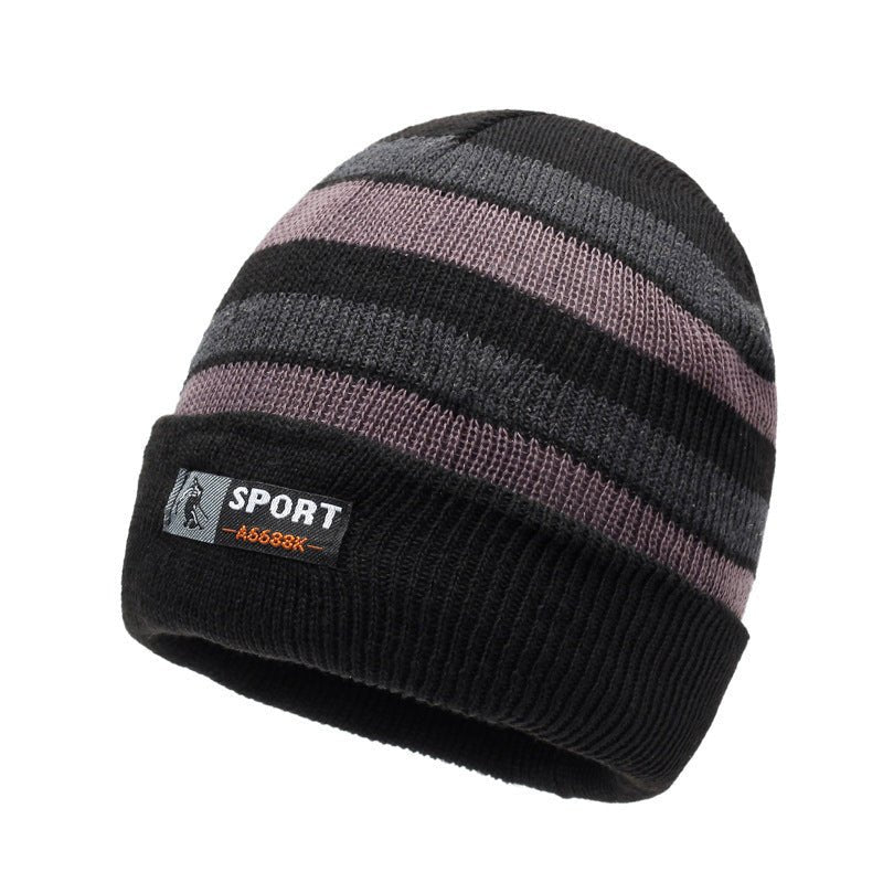 Women’s Striped Fisherman Beanie – Warm Wool Hat with Earflap Design - Urban Caps