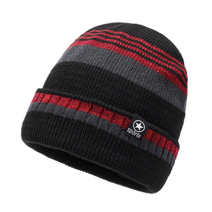 Women’s Striped Fisherman Beanie – Warm Wool Hat with Earflap Design - Urban Caps