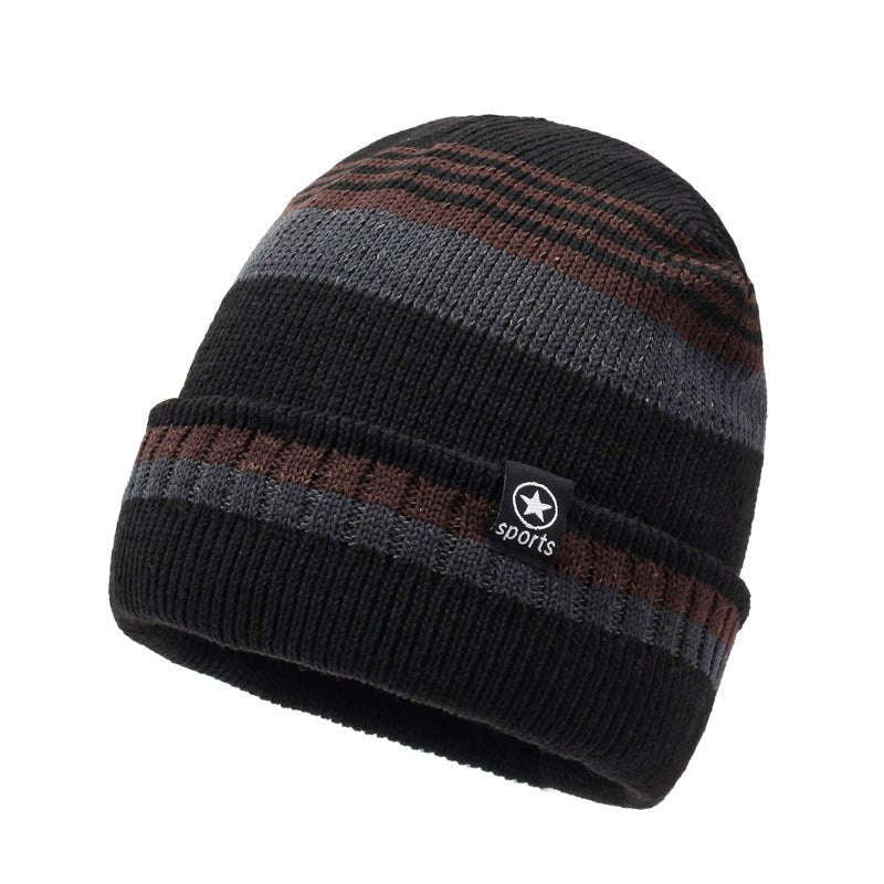 Women’s Striped Fisherman Beanie – Warm Wool Hat with Earflap Design - Urban Caps