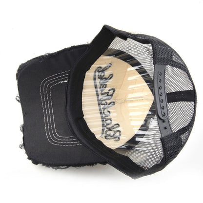 Women's Summer Washed Bull Head Embroidered Baseball Cap - Urban Caps