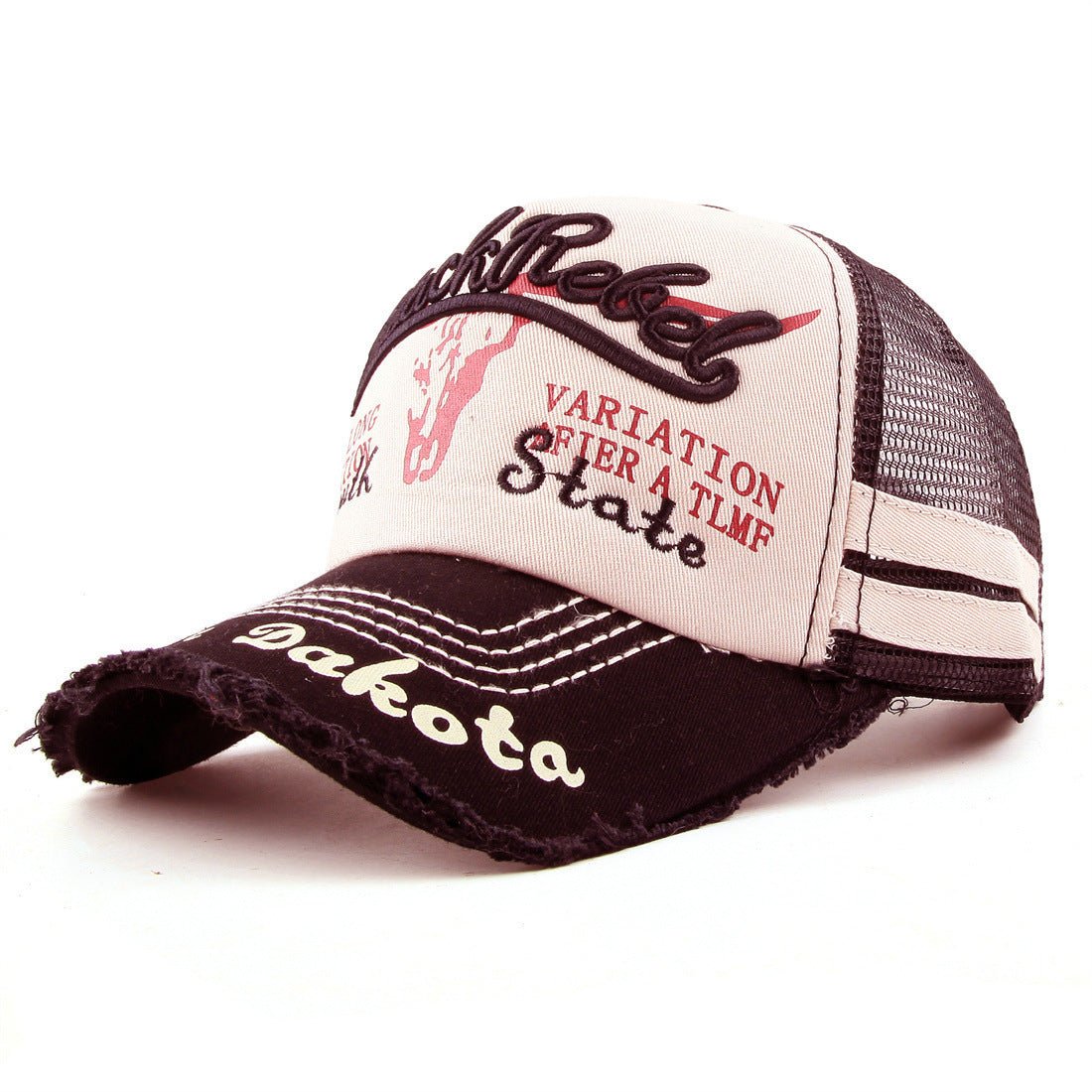 Women's Summer Washed Bull Head Embroidered Baseball Cap - Urban Caps