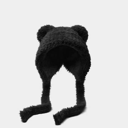 Women’s Winter Beanie with Earflaps – Cute Korean Style Wool Hat - Urban Caps