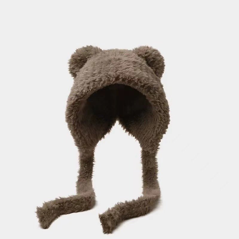 Women’s Winter Beanie with Earflaps – Cute Korean Style Wool Hat - Urban Caps