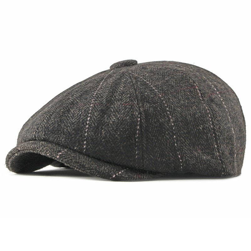 Women’s Wool Octagonal Painter Hat – Stylish Autumn/Winter Beret | Adjustable Fit - Urban Caps