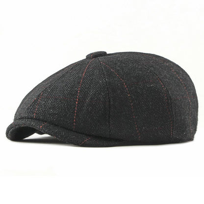 Women’s Wool Octagonal Painter Hat – Stylish Autumn/Winter Beret | Adjustable Fit - Urban Caps