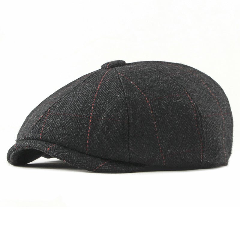 Women’s Wool Octagonal Painter Hat – Stylish Autumn/Winter Beret | Adjustable Fit - Urban Caps