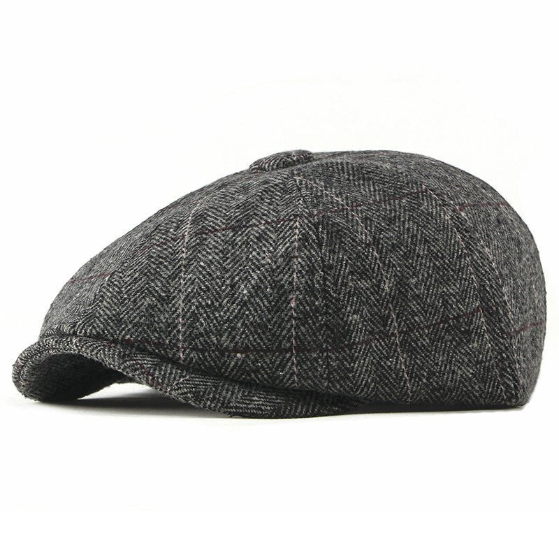 Women’s Wool Octagonal Painter Hat – Stylish Autumn/Winter Beret | Adjustable Fit - Urban Caps