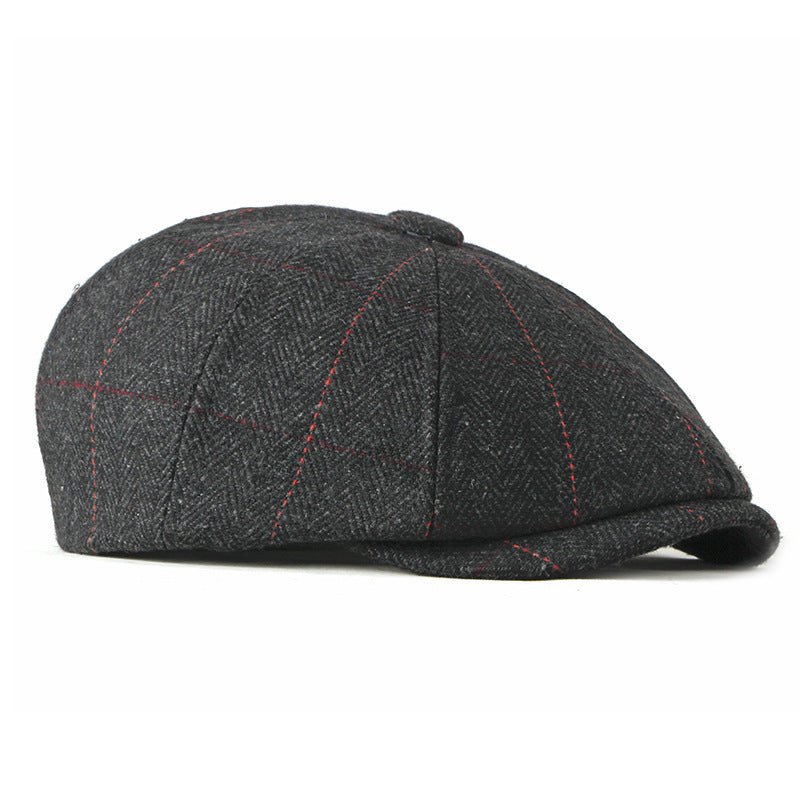 Women’s Wool Octagonal Painter Hat – Stylish Autumn/Winter Beret | Adjustable Fit - Urban Caps