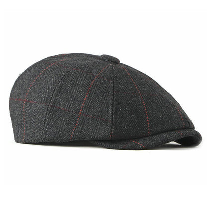 Women’s Wool Octagonal Painter Hat – Stylish Autumn/Winter Beret | Adjustable Fit - Urban Caps