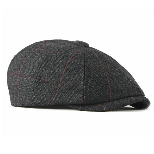 Women’s Wool Octagonal Painter Hat – Stylish Autumn/Winter Beret | Adjustable Fit - Urban Caps