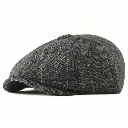 Women’s Wool Octagonal Painter Hat – Stylish Autumn/Winter Beret | Adjustable Fit - Urban Caps