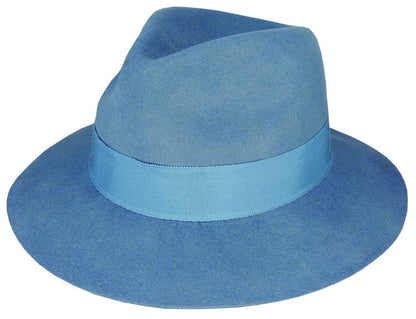 Wool Felt Fedora Hat with Raw Edge Brim – Savannah by Dot & Co. - Urban Caps