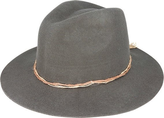 Wool Felt Safari Hat with Jute Twine Trim – Adjustable Fit - Urban Caps