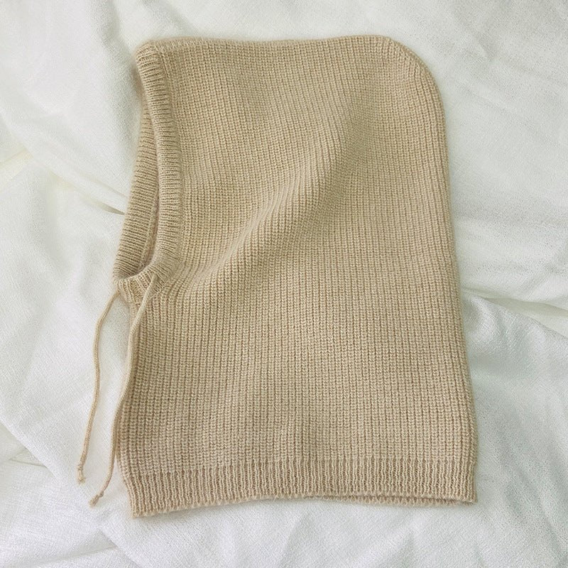 Wool Knit Beanie with Built - In Scarf – Warm Winter Hat with Neck & Face Coverage - Urban Caps