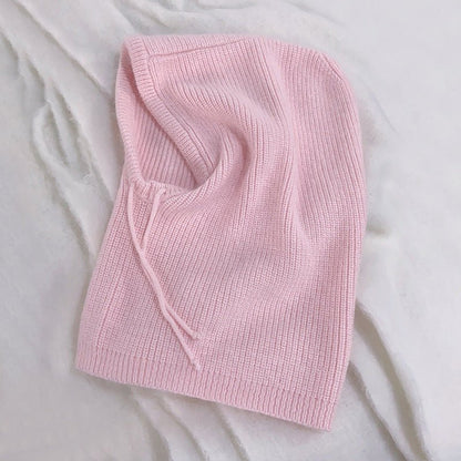 Wool Knit Beanie with Built - In Scarf – Warm Winter Hat with Neck & Face Coverage - Urban Caps