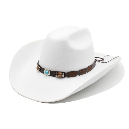 Woolen Hat, Turquoise Belt, Western Denim - Urban Caps