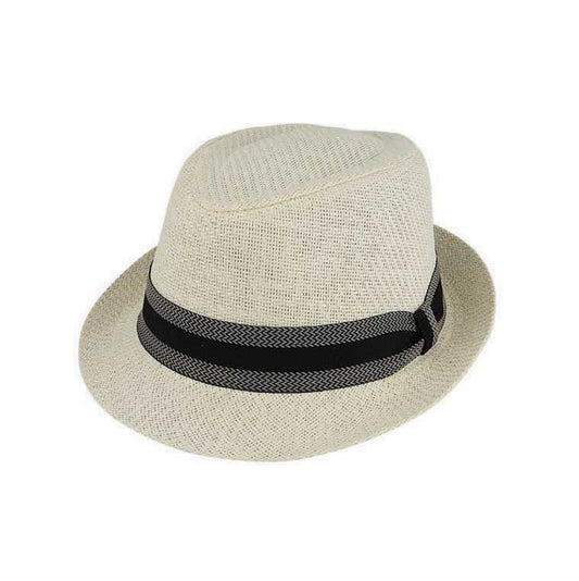 YORK – Matt Toyo Trilby Hat with Herringbone Ribbon Band - Urban Caps