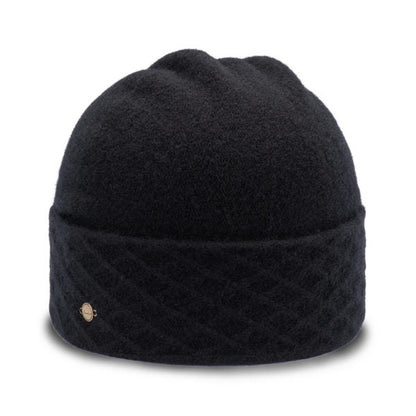 ZOLA – Boiled Wool Pull - On Beanie with Mesh Trim - Urban Caps