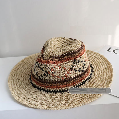 Big Brim Handmade Crochet Sunshade Travel Hat - Urban Caps 